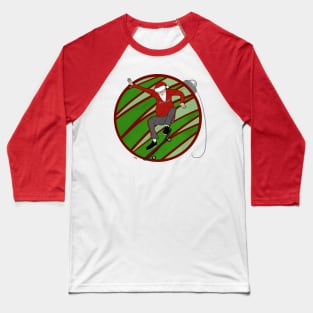 Santa Sleighs Baseball T-Shirt